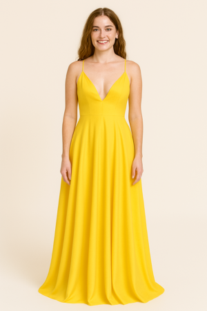Vestido largo con tirantes