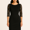 Vestido semi-formal con mangas