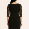 Vestido semi-formal con mangas