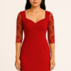 Vestido semi-formal con mangas