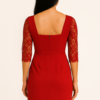 Vestido semi-formal con mangas