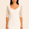 Vestido semi-formal con mangas