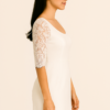 Vestido semi-formal con mangas