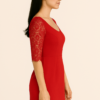 Vestido semi-formal con mangas