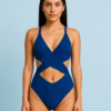 Traje de baño con espalda abierta